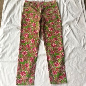 Barbara Gerwit fun turtle vintage print pants sz 6